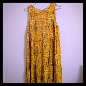 Yellow floral dress